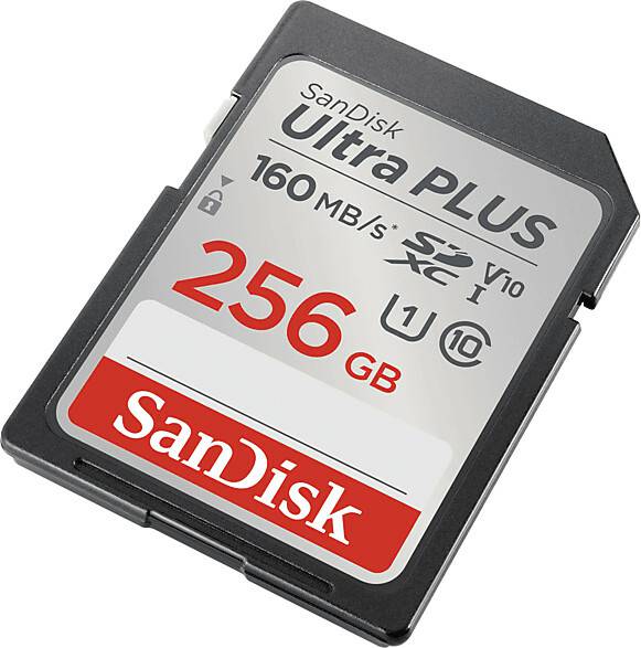 Tarjetas de memoria Aguirre Guitars SanDisk Ultra PLUS SDXC 160MB/s (SDSDUWL-GN6IN)256GB (SDSDUWL-256G-GN6IN)