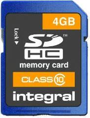 Tarjetas de memoria Aguirre Guitars Integral SDHC UltimaPro 4GB Clase 10 (INSDH4G10V1)