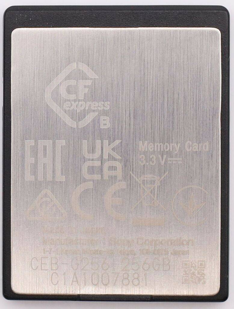 Tarjetas de memoria Aguirre Guitars Sony CEB-G CFexpress256GB