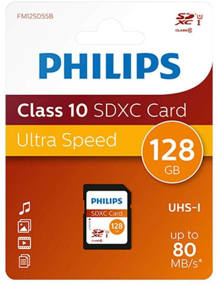 Tarjetas de memoria Aguirre Guitars Philips SDXC 128GB (FM12SD55B)