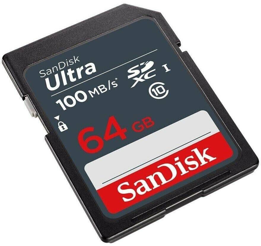 Tarjetas de memoria Aguirre Guitars SanDisk Ultra SD UHS I (SDSDUNR-GN3IN)SDXC 64GB (SDSDUNR-064G-GN3IN)