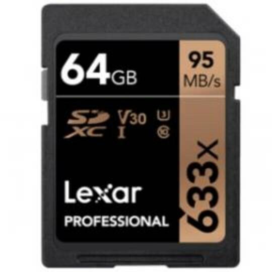 Tarjetas de memoria Aguirre Guitars Lexar Professional 633X SDHC/SDXC 64GB