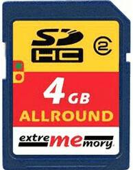 Tarjetas de memoria Aguirre Guitars extrememory SDHC Card Allround 4 GB